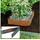 Bellissa Rasenkante Square Corten 30 x 30 cm H13 cm braun