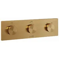 Kludi PushTronic Elektronisches Thermostat 38300N1-00 Unterputz, mit Feinbauset Brushed