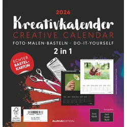 Kreativ-Kalender M - 2 in 1 - Kalender 2026