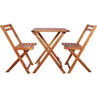 vidaXL Bistro-Set 3-tlg. braun klappbar 44015