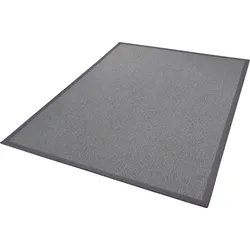 Teppich DEKOWE "Naturana Panama", grau, B:120cm H:8mm L:170cm, Kunstfaser, Teppiche, Flachgewebe, meliert, Sisal-Optik, mit Bordüre, Wohnzimmer