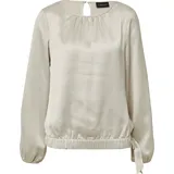 s.Oliver Satin-Bluse mit Binde-Detail am Saum beige 40