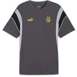 Puma BVB Ftbl Archive T-Shirt Herren - grau/schwarz/gelb-XL