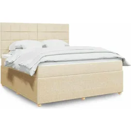 vidaXL Boxspringbett 180 x 200 cm Creme