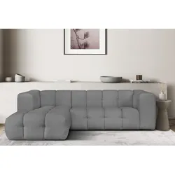 Ecksofa "TALISHA L-Form", grau, B:276cm H:75cm T:178cm, 100% Polyester, LEGER HOME BY LENA GERCKE, Sofas, moderne Steppung, hoher Sitzkomfort