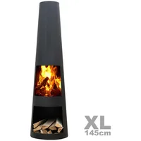 Gardenmaxx Rengo Black Gartenkamin 120 cm