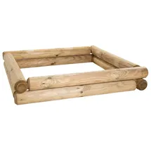 BooGardi Holzsandkasten Bausatz 190x190cm mit Deckel braun