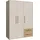 Forte Drehtürenschrank Mokkaris 144,4 x 200,1 x 58,8 cm Beige