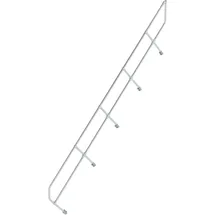 Günzburger Zweiter Handlauf für Treppe 45° 16 Stufen Aluminium