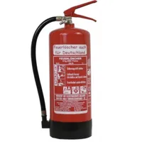 6 Kg ABC Pulver Feuerlöscher Pulverlöscher inkl. Halterung 55A, 233B = 15LE