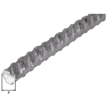 GAH Alberts Beton-Riffelstahl 6 x 2000 mm Silber/Stahl