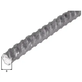 GAH Alberts Beton-Riffelstahl 6 x 2000 mm Silber/Stahl