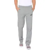 Puma Herren Ess Logo Pants Tr op SRL Medium Gray Heather, L Kurz