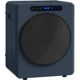 HOMCOM Mini Ablufttrockner 5kg Wäschetrockner mit Sterilisation, 6 Programmen bis zu 60°C, 1000W Trockner mit Touch-Screen, knitterfreiem Rückwärtsprogramm aus Edelstahl, Extra-Trocken-Modus Blau