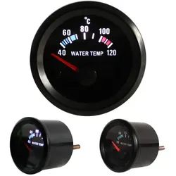 Zusatzinstrument, Youngtimer,Wassertemperartur,Auto,Rallye (40~120°C), schwarz, Ã52mm