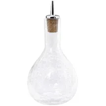 ich-zapfe.de Dash-Bottle, Bitterflasche - Craquelé Glas mit verchromten Ausgiesser