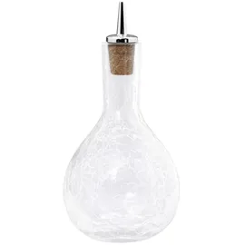 ich-zapfe.de Dash-Bottle, Bitterflasche - Craquelé Glas mit verchromten Ausgiesser