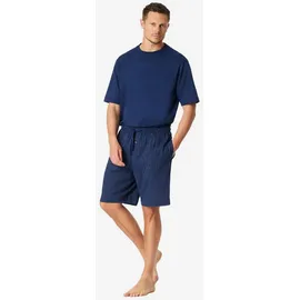 SCHIESSER Pyjamashorts Mix + Relax Blau 58
