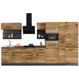 kochstation Küchenzeile KS-Tulsa 360 cm braun