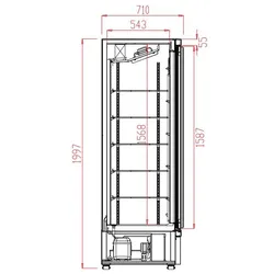 CombiSteel Tiefkühlschrank Gefrierschrank Eisschrank Tiefkühler 1000 Liter 1253x710x1997 mm