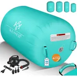 Kesser KESSER® Aufblasbare Air Roll Airtrack, Gymnastik-Rolle inkl. Tragetasche | elektr. Luftpumpe Barrel Gymnastik Tumbling Yoga Gymnastik Rolle Gymnastikmatte, Fitnessrolle