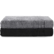 Komfortec Saunatuchset 80 x 200 cm anthrazit 2 St.