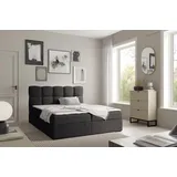 yourhouse24 Boxbett 160 x 200 cm Schwarz