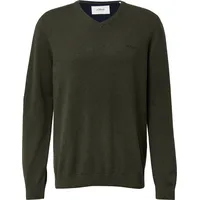s.Oliver Strickpullover mit V-Ausschnitt Grün XL