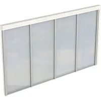 SKANHOLZ Seitenwand 355 x 200 cm weiß