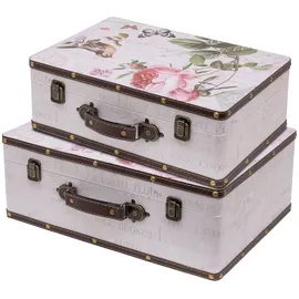 HMF VKO102 Vintage Koffer 2er Set pink
