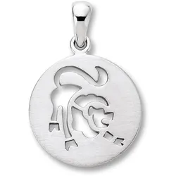 Sternzeichen-Anhänger ONE ELEMENT "Löwe Sternzeichen Anhänger aus 925 Silber", silber, Schmuckanhänger, Damen, Löwe, Silber 925 (Sterlingsilber), Damen Silber Schmuck Löwe