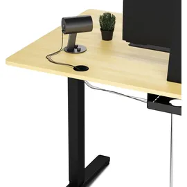 SENSE7 Schreibtisch NOJO elektrisch höhenverstellbar Schwarz / Weiß