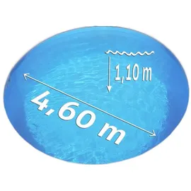 POOL Total Ersatzfolie Ø 4,60 x 0,90/1,10 m 0,60 mm blau