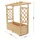 hardin 1fachgut Pflanzkasten mit Rankgitter 98 x 34 x 104 cm Natur