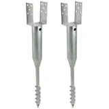 Trutzholm Zaunpfosten U-Profil 10 x 86,5 cm Silber/Feuerverzinkt