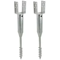 Trutzholm Zaunpfosten U-Profil 10 x 86,5 cm Silber/Feuerverzinkt