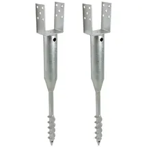 Trutzholm Zaunpfosten U-Profil 10 x 86,5 cm Silber/Feuerverzinkt