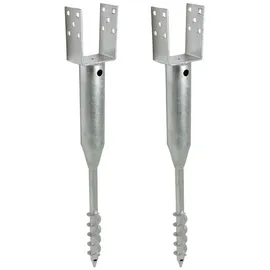 Trutzholm Zaunpfosten U-Profil 10 x 86,5 cm Silber/Feuerverzinkt