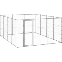 vidaXL Outdoor-Hundezwinger Verzinkter Stahl 14,52 m2