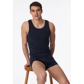 SCHIESSER Unterhemd / Tanktop Long Lift Soft in Blauschwarz | Gr.: XXL