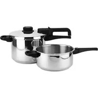 Fagor Dual Xpress 6-tlg. 6 + 4 l mit Druckregler silber