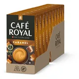 Café Royal Caramel Flavoured 100 Kapseln für Nespresso Kaffee Maschine - 4/10 Intensität - UTZ-zertifiziert Kaffeekapseln aus Aluminium