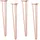 Wagner Möbelbeine HAIRPIN LEGS Retro 4tlg. Set - 12 x 12 x 71 cm, Stahl, kupfer, Bein schräg&Anschraubplatte - 12827404