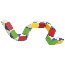 EDUPLAY Lernspielzeug Puzzleschlange, Kunststoff, 40cm bunt