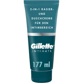 Gillette Intimate 2-in-1 Rasier-und Duschcreme, sanfte Formel, formuliert für den Intimbereich 177 ml