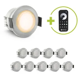 Einbaustrahler Mini Genova 3W 2700K IP65 - Farbe: acryl - Anzahl: 10x