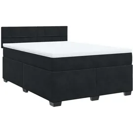 vidaXL Boxspringbett 140 x 200 cm Schwarz