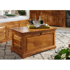 Massivmoebel24 Truhe Akazie 90x50x50 honig lackiert OXFORD #0323