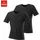 H.I.S. T-Shirt H.I.S, Herren, Gr. M, schwarz, Jersey, Obermaterial: 95% Baumwolle, 5% Elasthan, unifarben, Basic, bequem, Rundhals, abgesteppte Kante, Shirts T-Shirt, mit Rundhalsausschnitt perfekt als Unterziehshirt