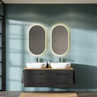 Planetmöbel Badmöbel Set LUX 140 cm mit Waschbecken 60